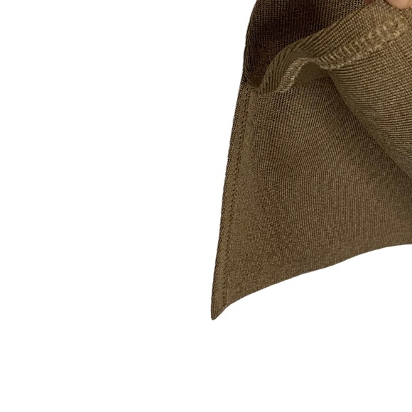 Exclusively MISOOK Tan Brown Macchiato Acrylic Knit Sleeveless Shell Tank Top M - Picture 3 of 6